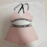 Christian Dior J'Adior High Waisted Crisscross Bikini Women Lycra Pink