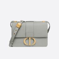 Dior 30 Montaigne Bag Grained Calfskin Grey