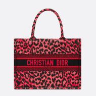 Dior Book Tote Mizza Motif Canvas Red