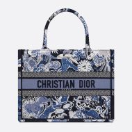 Dior Book Tote Zodiac Fantastico Motif Canvas Blue