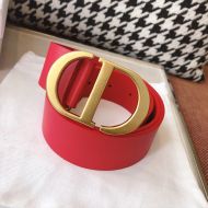 Dior CD Belt Leather Red