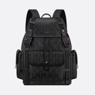 Dior Hit The Road Backpack CD Diamond Motif Canvas Black