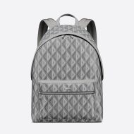 Dior Rider Backpack CD Diamond Motif Canvas Grey