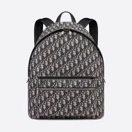 Dior Rider Backpack Oblique Motif Canvas Blue