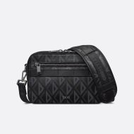 Dior Safari Messenger CD Diamond Motif Canvas Black