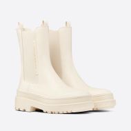 Dior Trial Ankle Boots Women Calfskin White