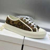 Walk'n'Dior Sneakers Women Toile de Jouy Voyage Motif Canvas Beige